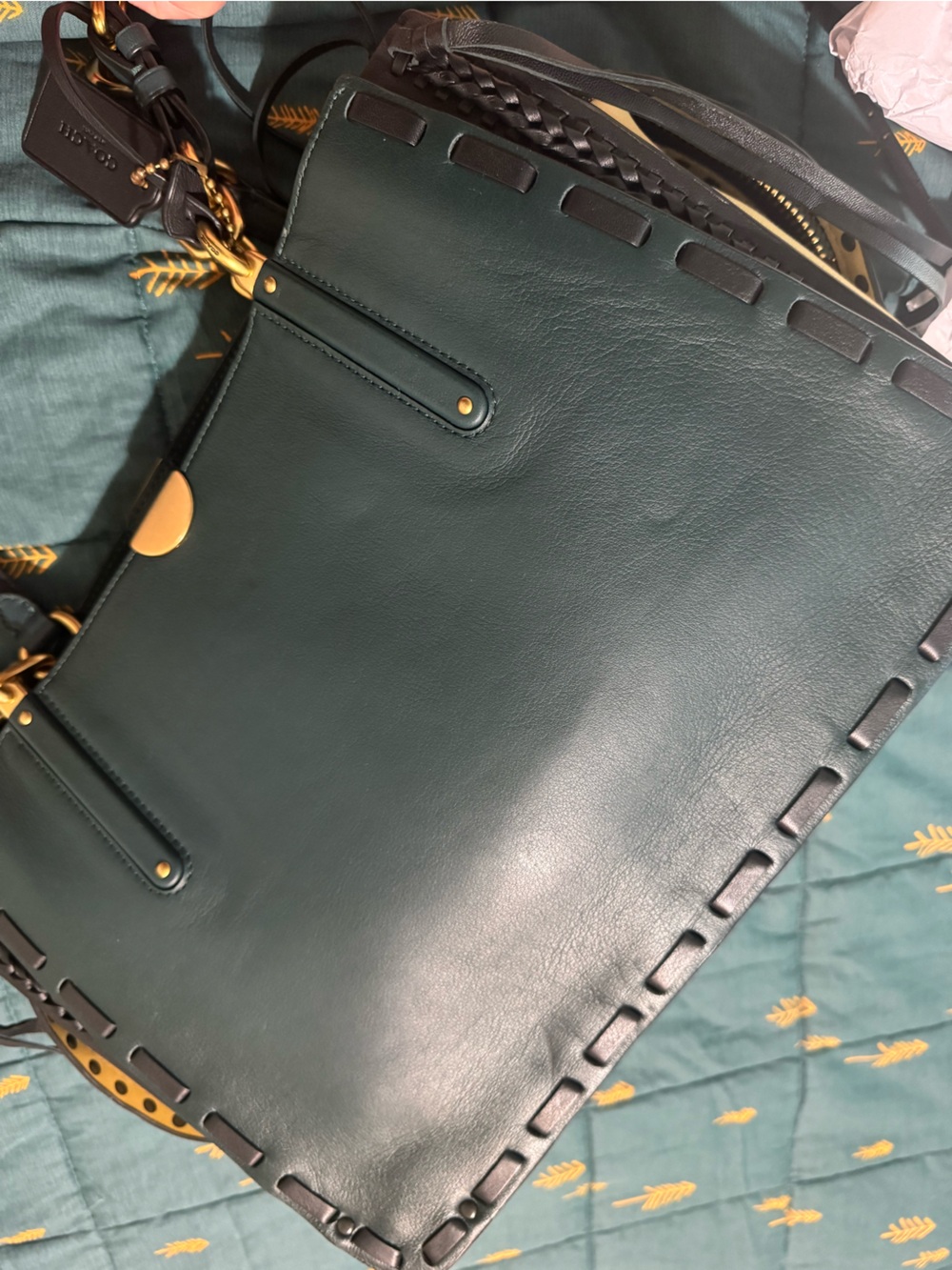 Coach Dreamer 34 Colorblock tote with whipstitch - Picture 13 of 15